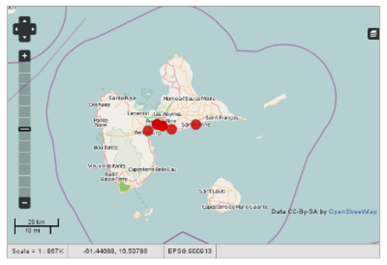 Copie d'écran du site Libre en Guadeloupe